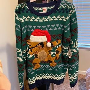 Ugly Christmas Sweater Cat Dabbing